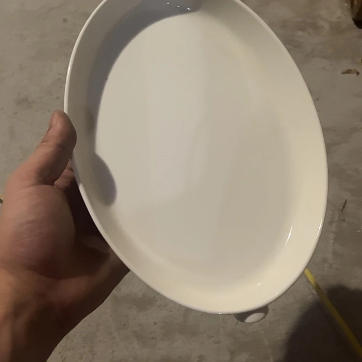 10寸双耳鱼盘陶瓷的