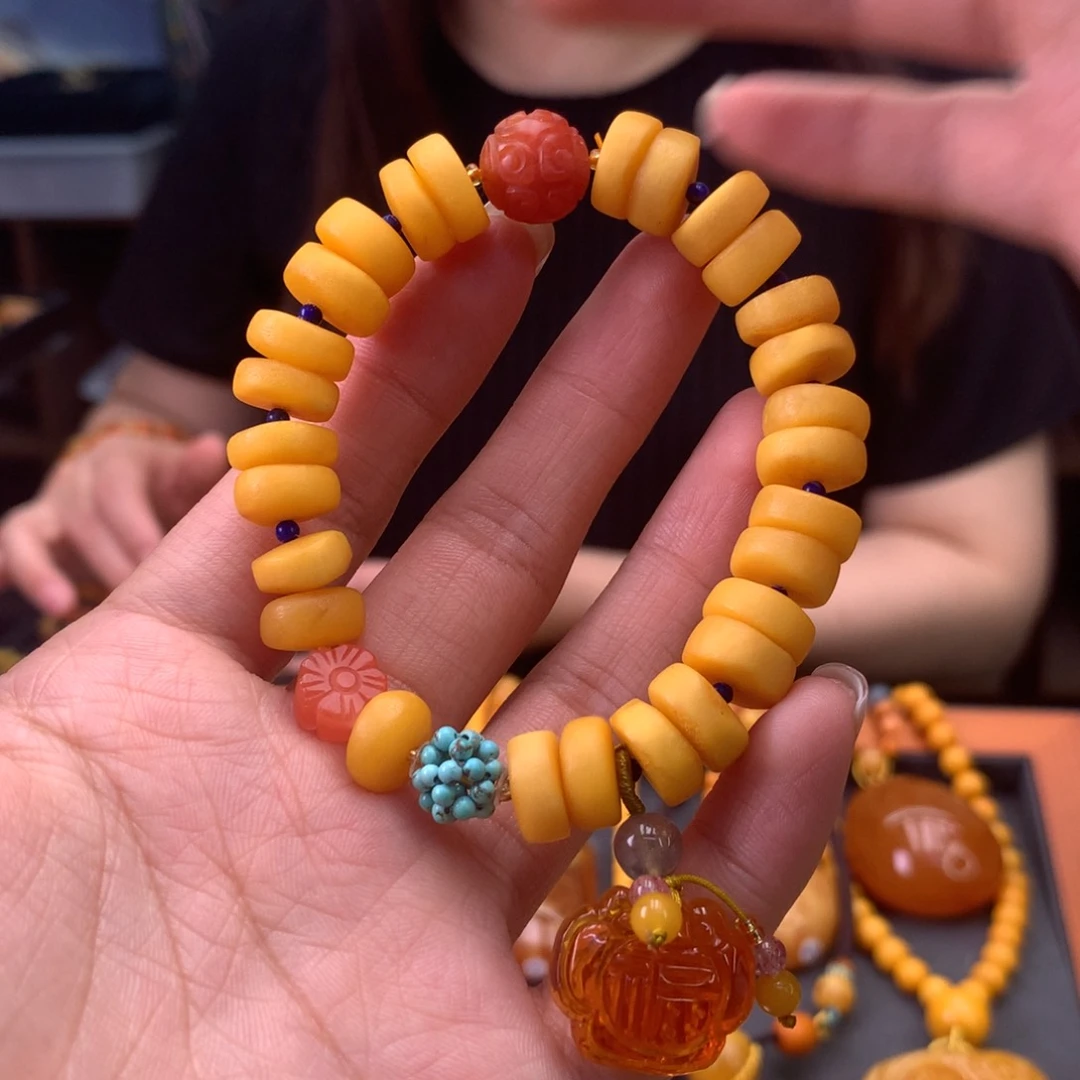 未镶嵌蜜蜡手串天然