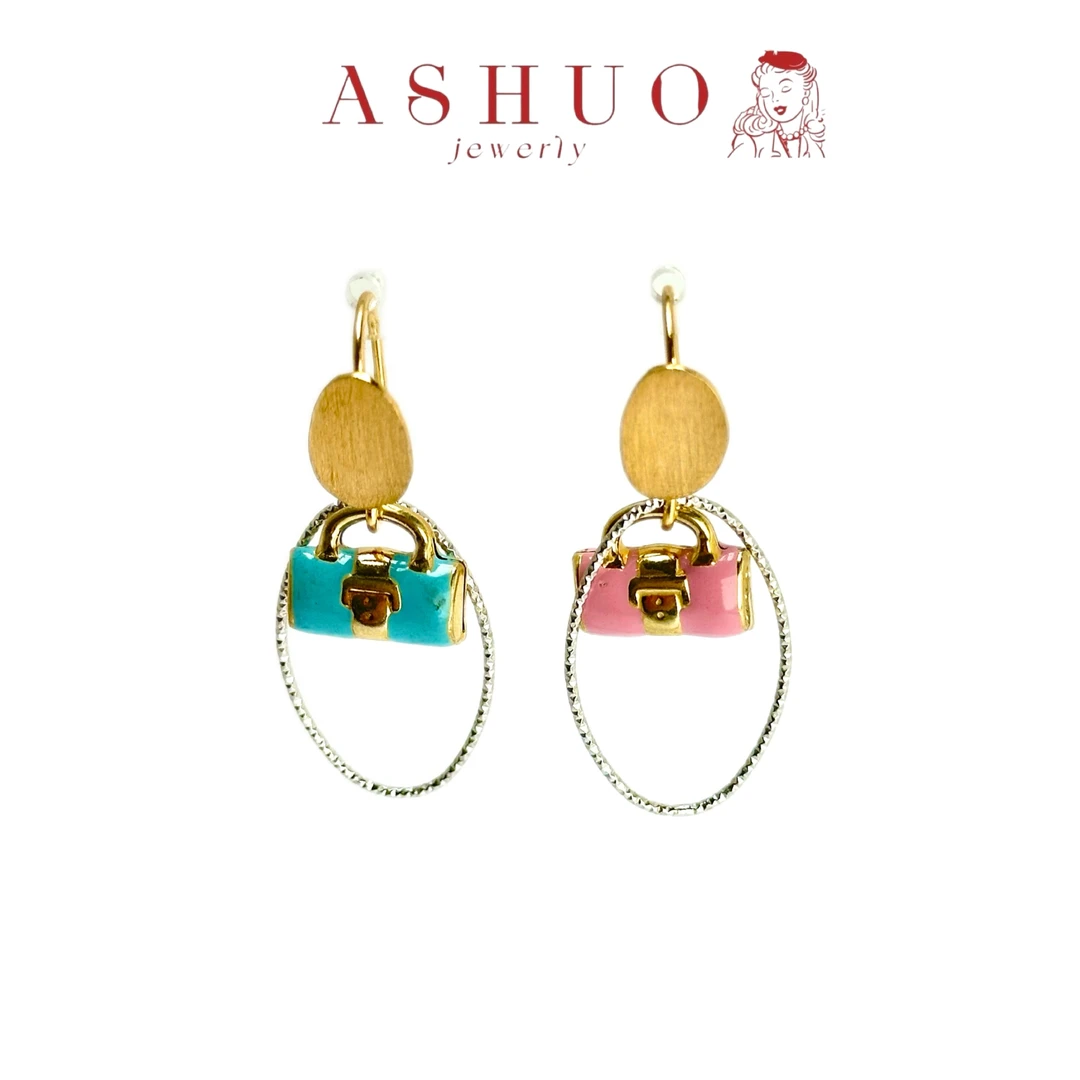 铜合金耳饰 阿烁中古 as10633