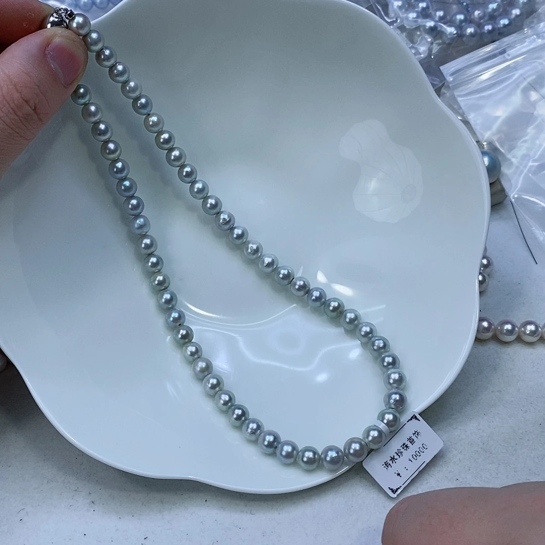 海水珍珠颈饰银S925镶嵌