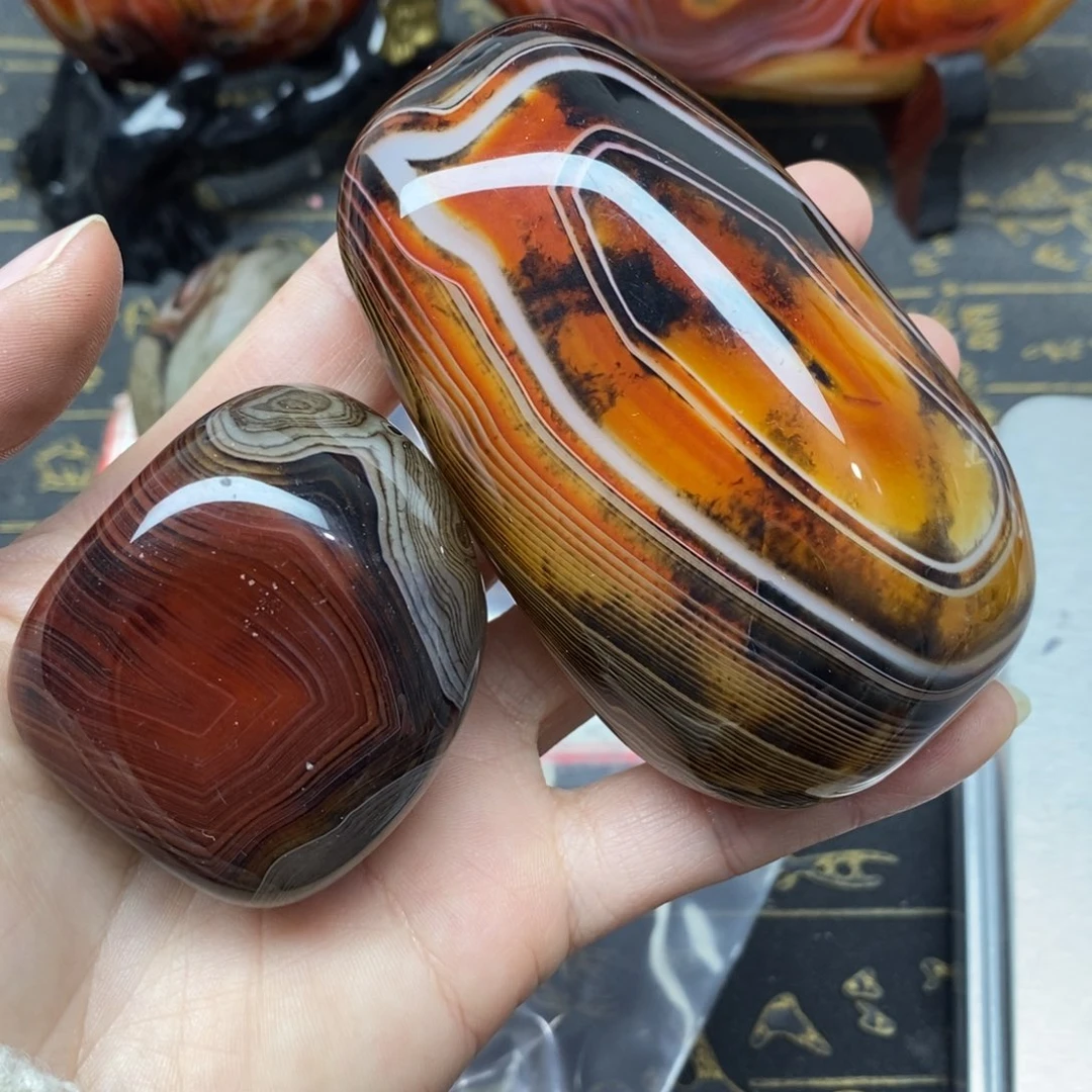 玛瑙/玉髓玛瑙未镶嵌豆*