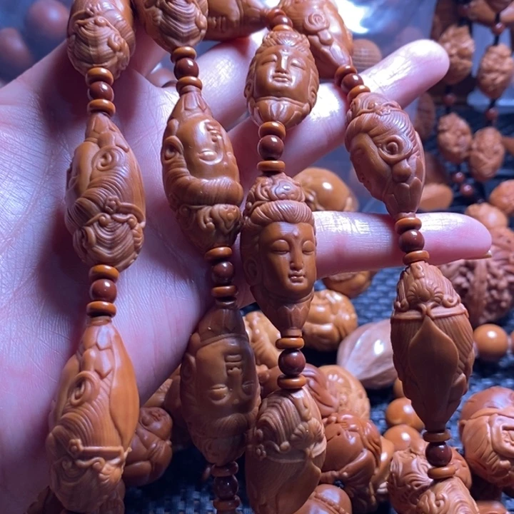 橄榄核吊坠李柳叶观音