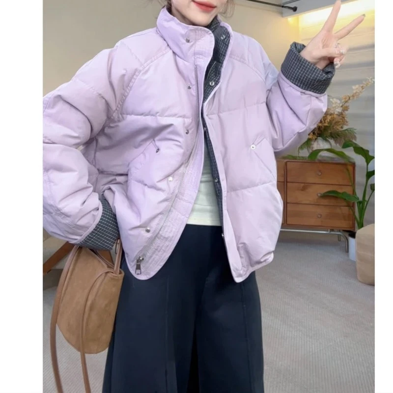 小个子面包棉服女2025新款韩系短款时尚加厚棉袄休闲百搭棉衣外套