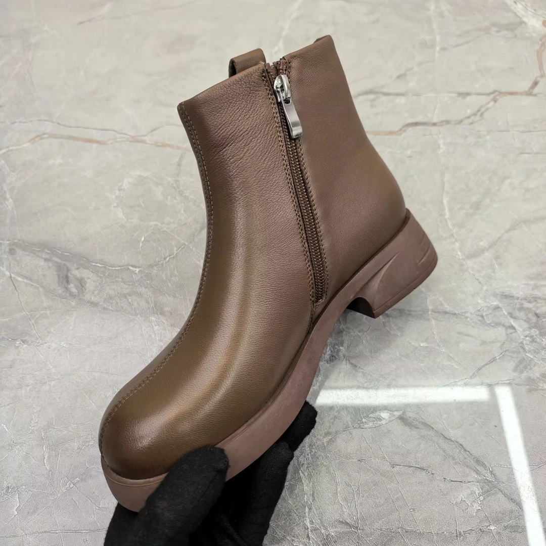 d（孤品）38码短靴女靴子 06001羊皮