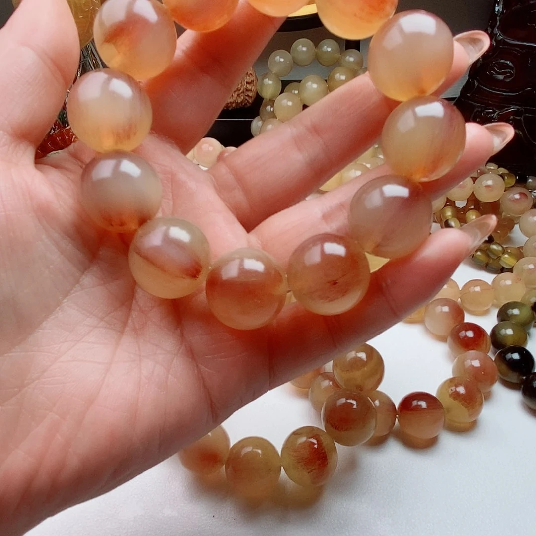 树脂铁合金完****做羊角手串