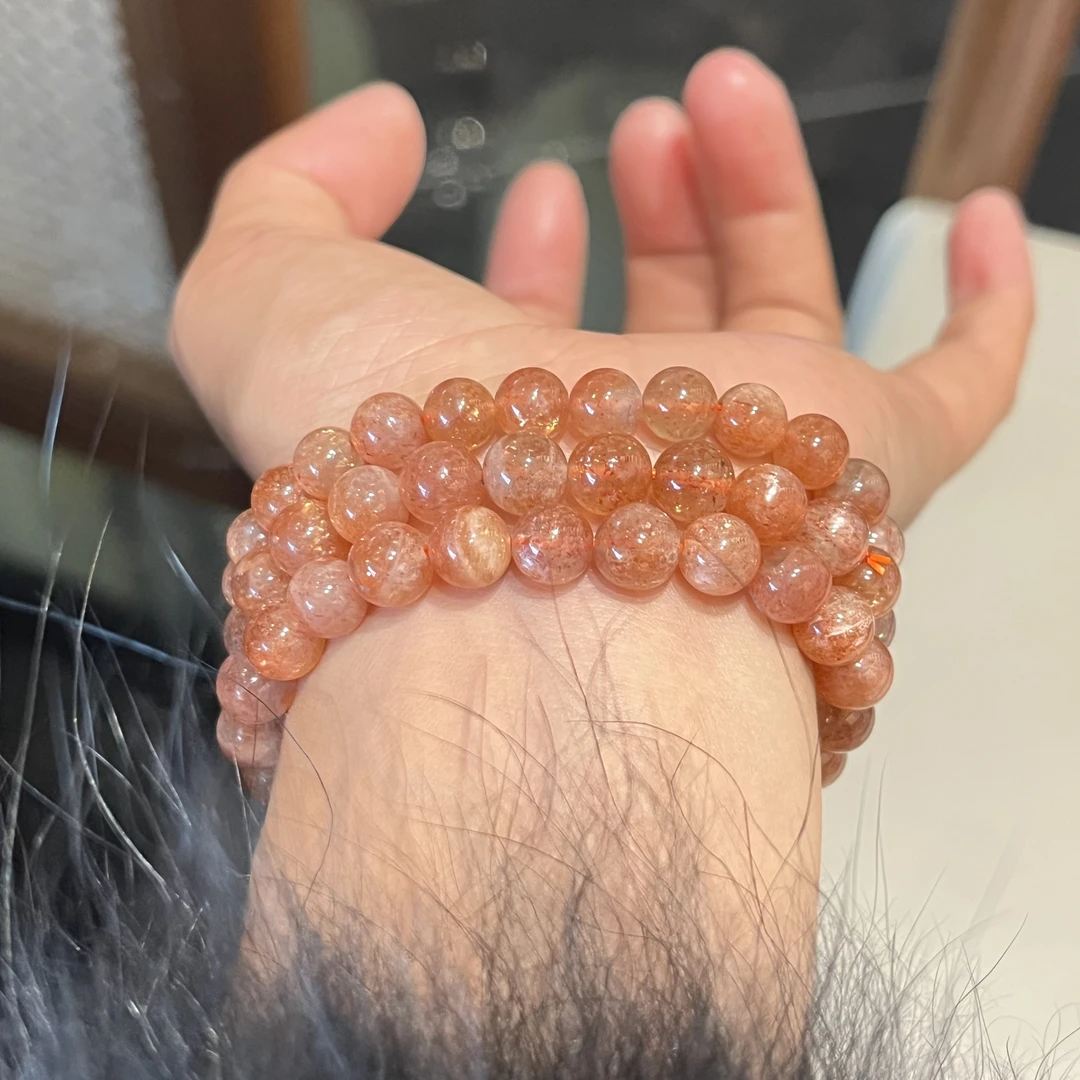 【鑫瑾源甄选】纯天然金太阳单圈手串【多样式发其一】