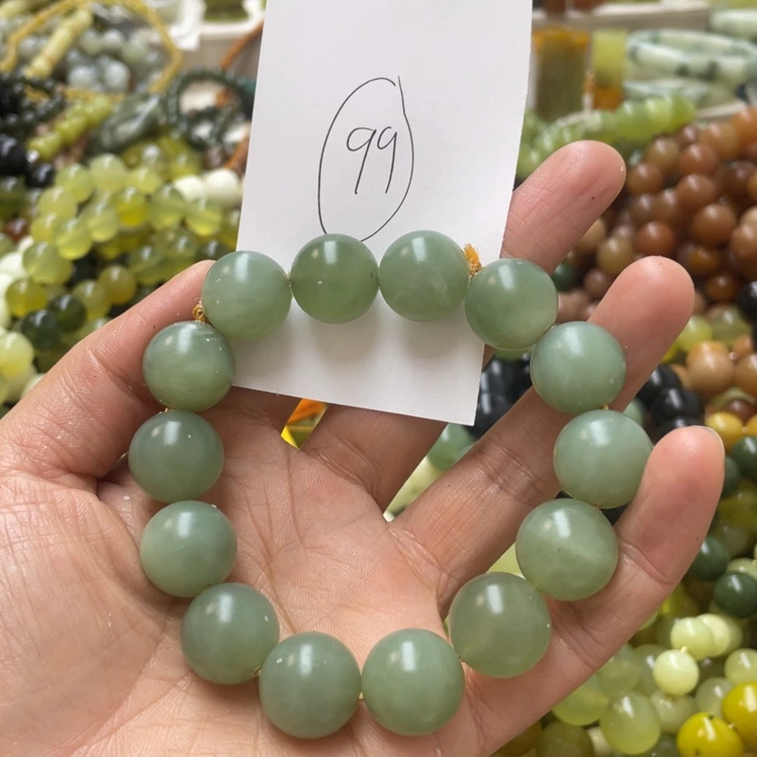 透闪石-蛇纹石玉手链未镶嵌1****叔