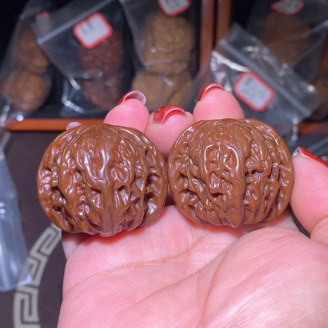 文玩核桃把件老磨盘