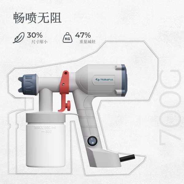 辛万工具梦想家400超轻型喷枪三种模式双喷头4倍速轻便捷新手适用