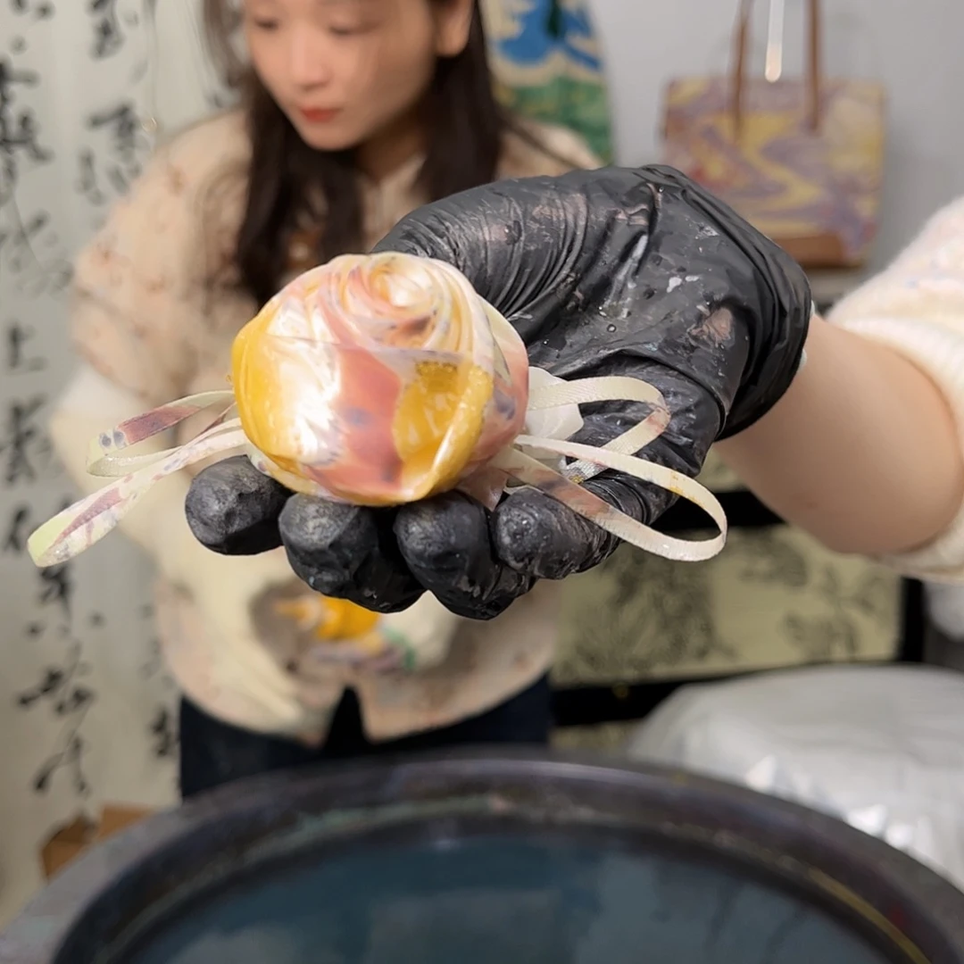 布艺非金属404玫瑰发圈春意盎然