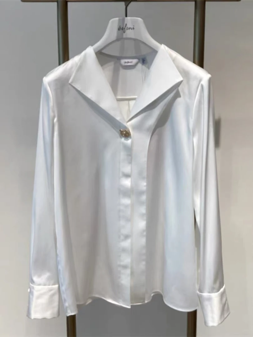 【RR甄选】2025春白色上衣衬衫