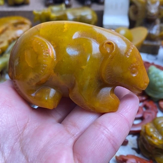 蛇纹石玉未镶嵌颈饰108