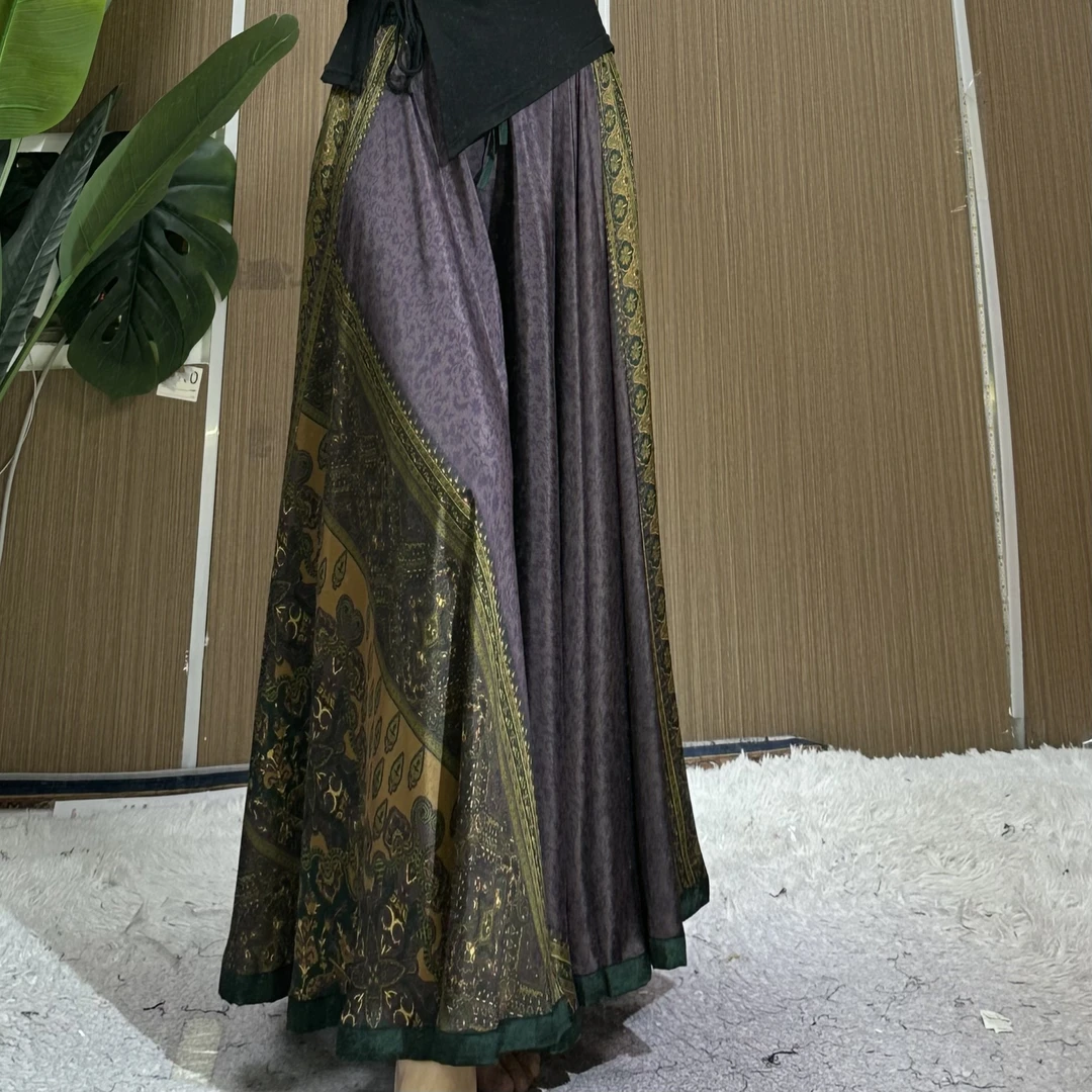 A174 号黛紫色大摆裙