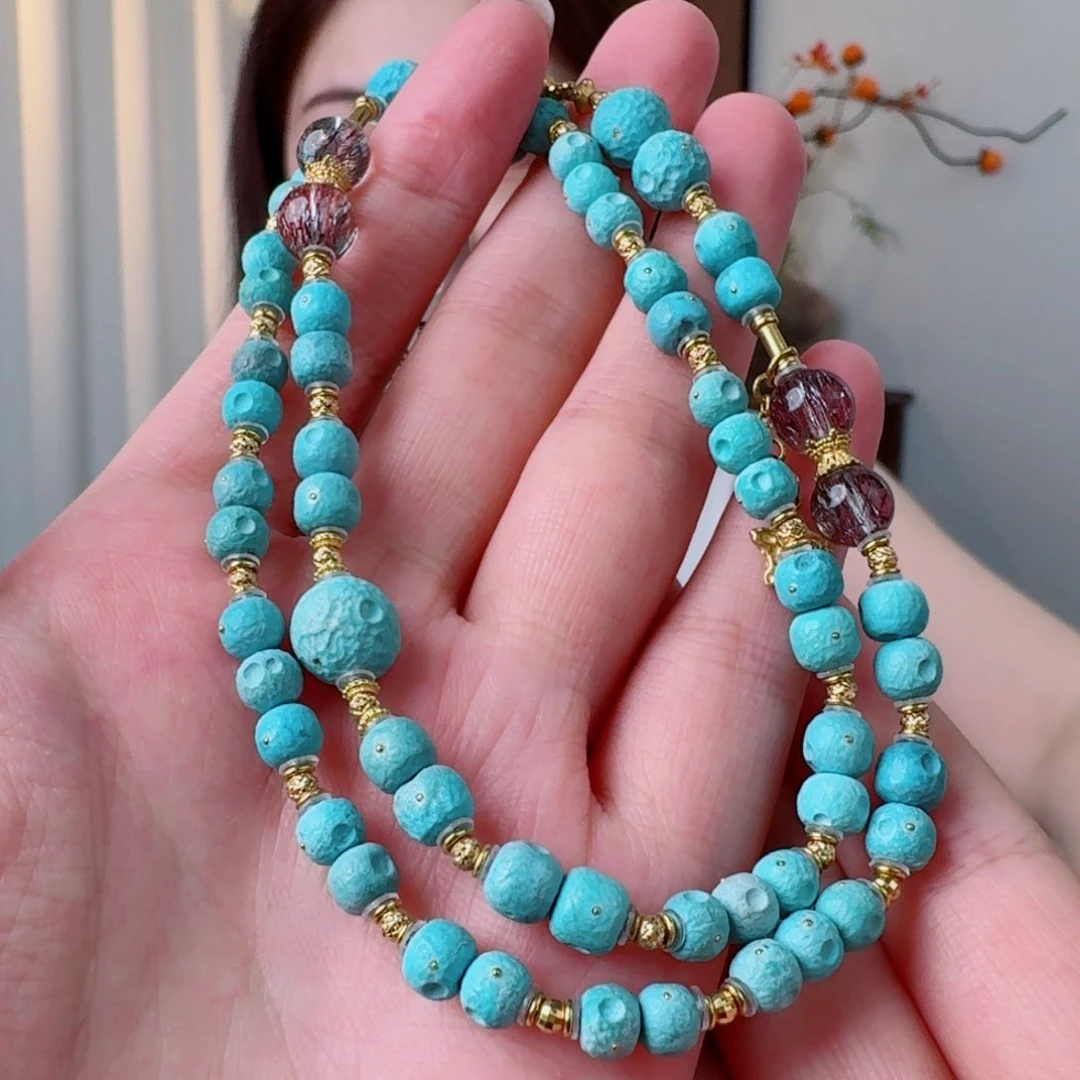 18K金镶嵌绿松石珠宝奇石