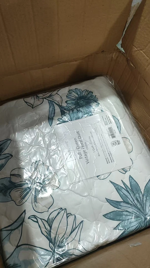 青花富贵200*230床垫被子两用