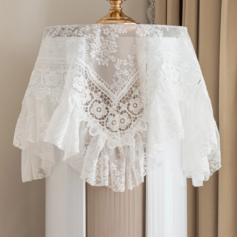 圆柱空调顶 防尘盖布 床头柜 直径30到50厘米圆桌方桌 都可以使用