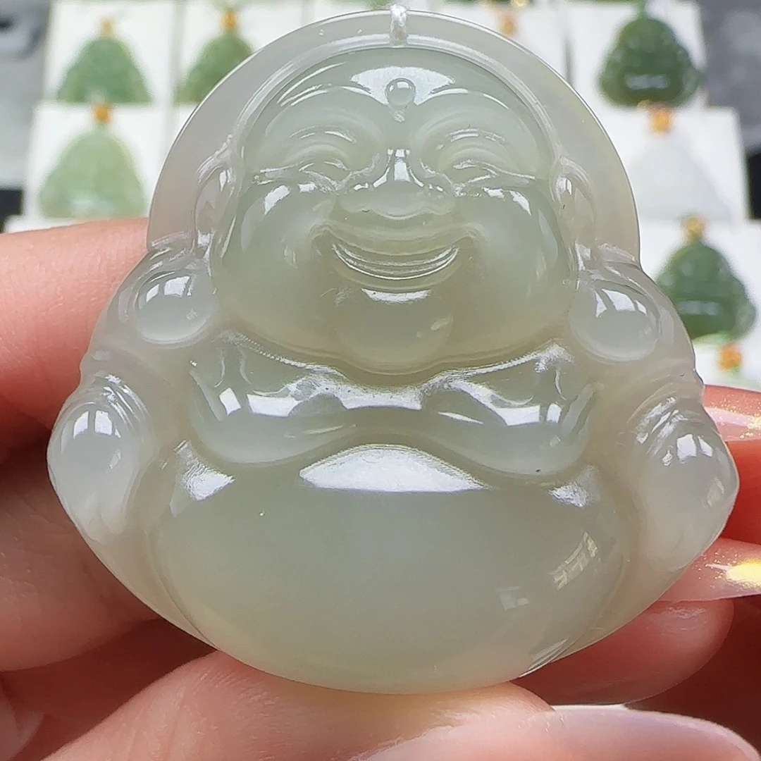 和田玉未镶嵌吊坠(赠链)