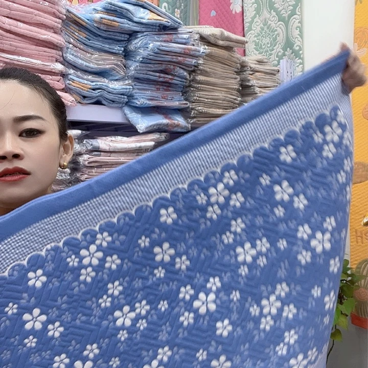 棉蓝色雪花纯棉面料