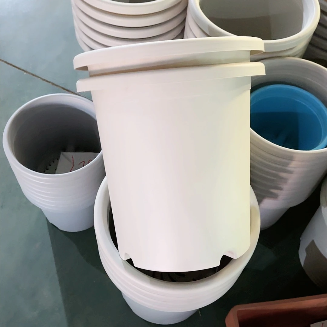 树脂四季盆7#无拖灰白瑕疵6