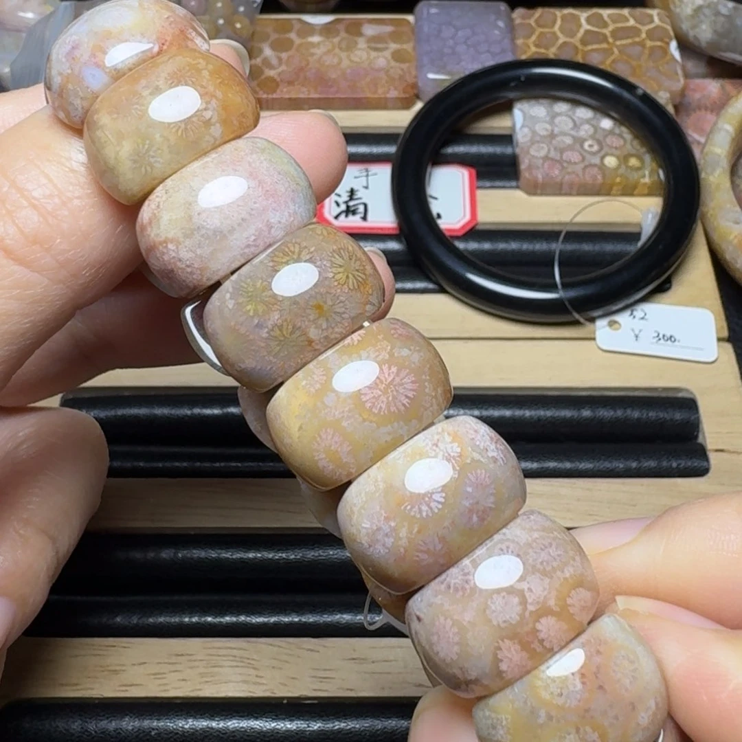 硅化玉香香的红粉，可盘18片未镶嵌?**麻