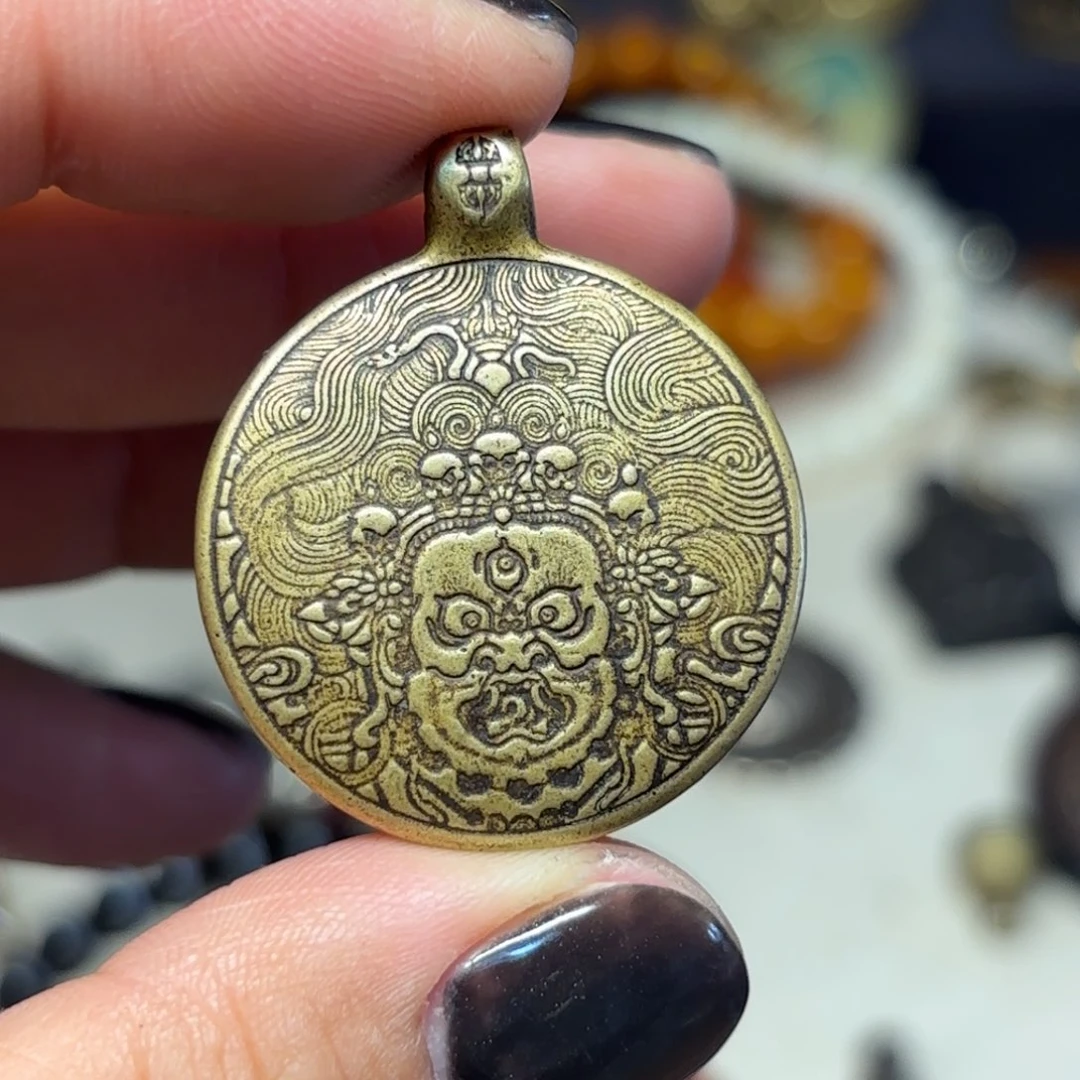 铜星月菩提吊坠项链吊坠