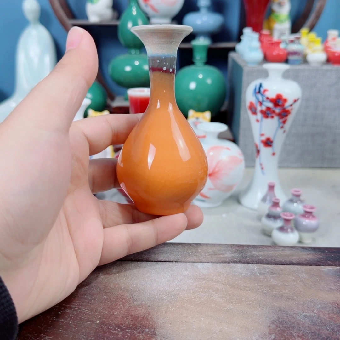 陶瓷手工小花器摆件