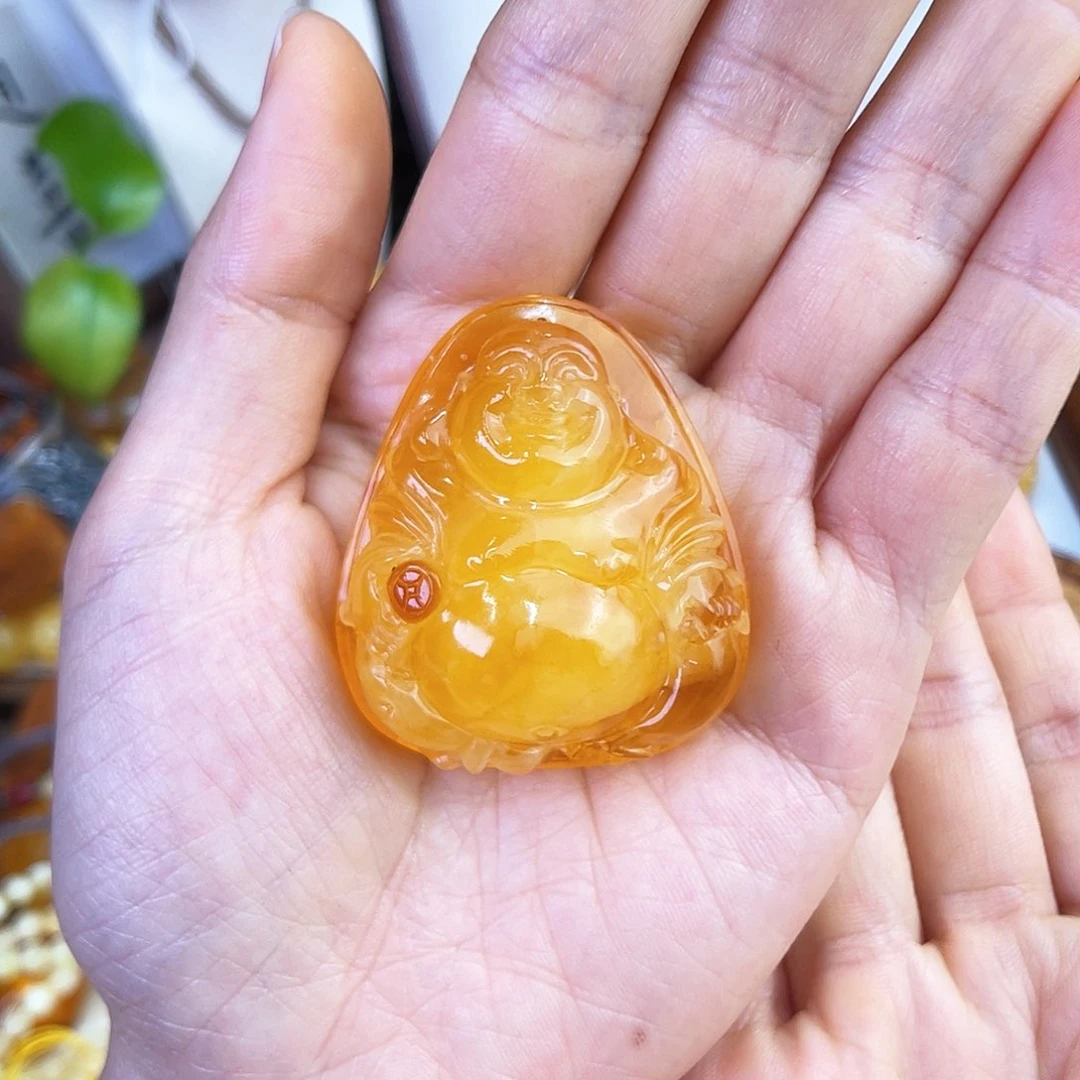 喜***庆未镶嵌琥珀珠宝奇石