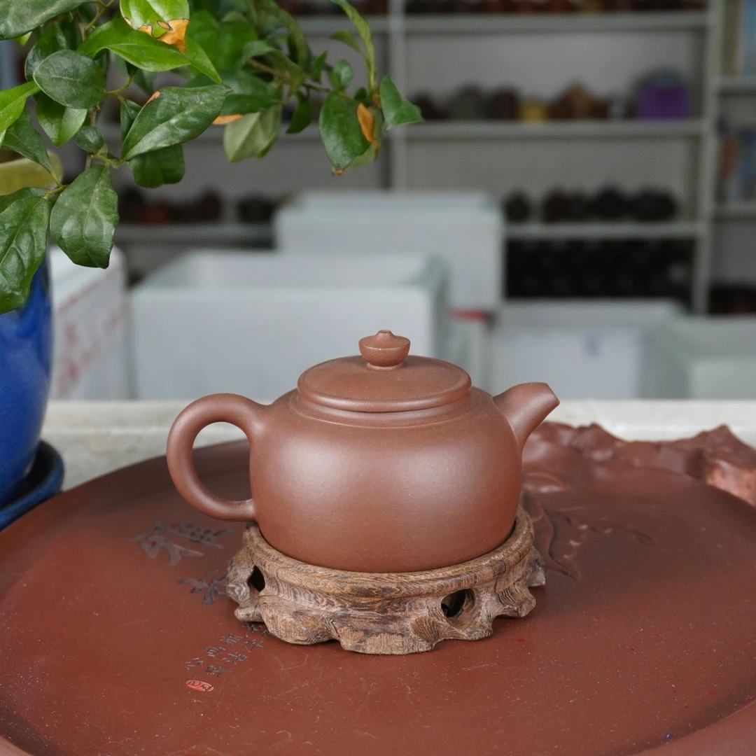 宜兴紫砂壶笠帽壶底槽青手工茶壶老壶手制纯手工牛盖竹节壶井栏壶