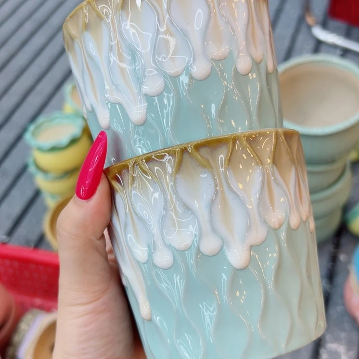 有孔，满10元发货多肉陶瓷花盆