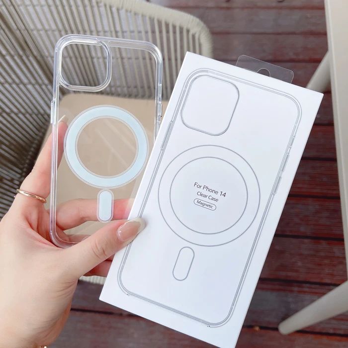 适用于苹果16透明磁吸手机壳iPhone14/12PRO亚克力13promax新款17