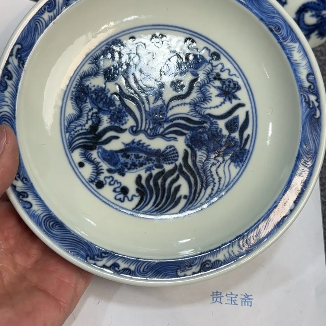 瓷杯子当代仿古精品全手工