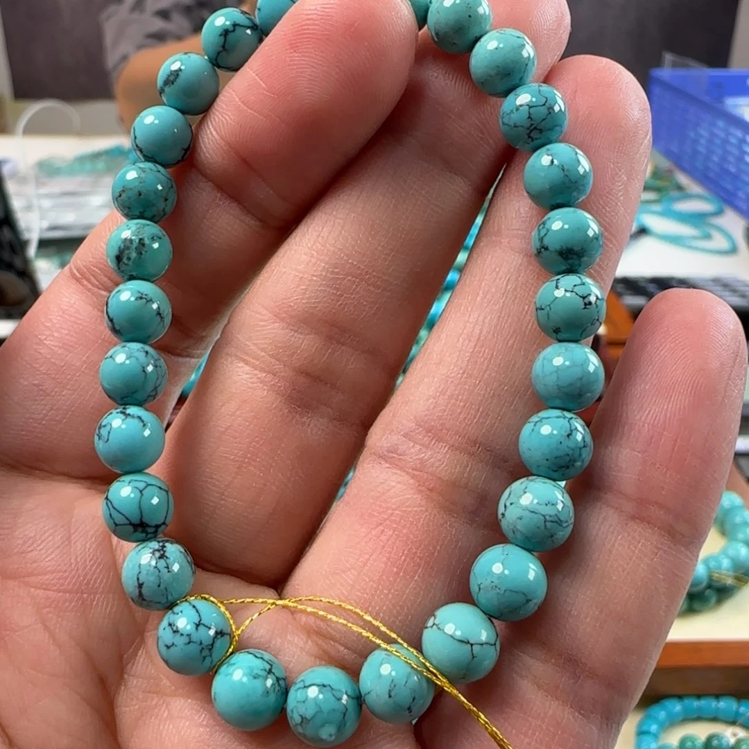 绿松石未镶嵌手串M****O6mm 2200