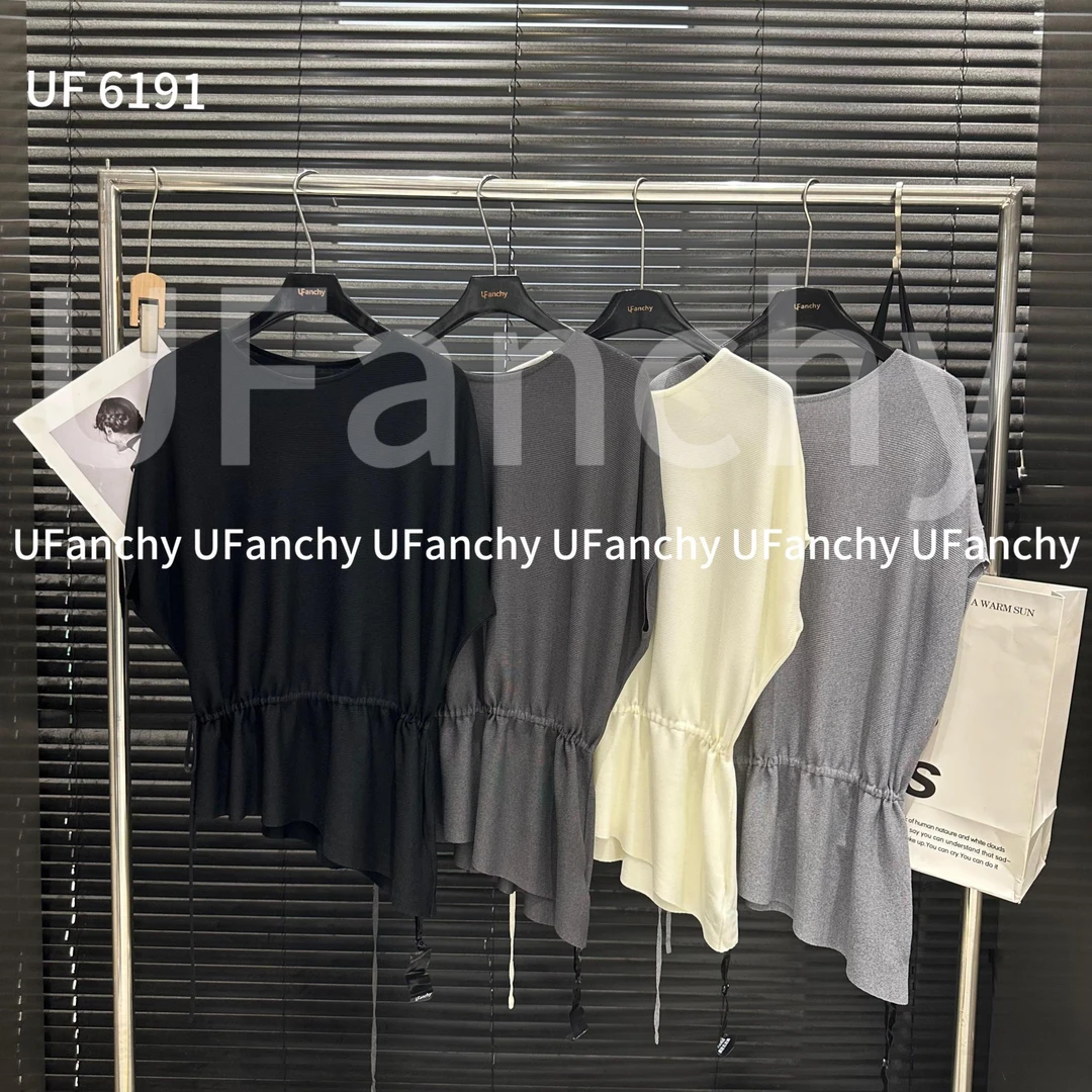 杨杨 UF-设计感抽绳显瘦上衣6191