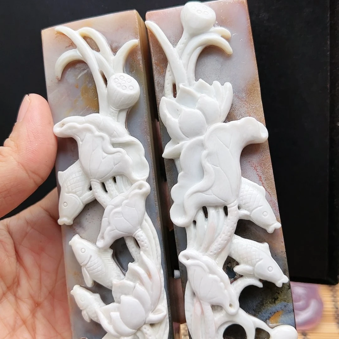 未镶嵌玛瑙/玉髓珠宝半成品