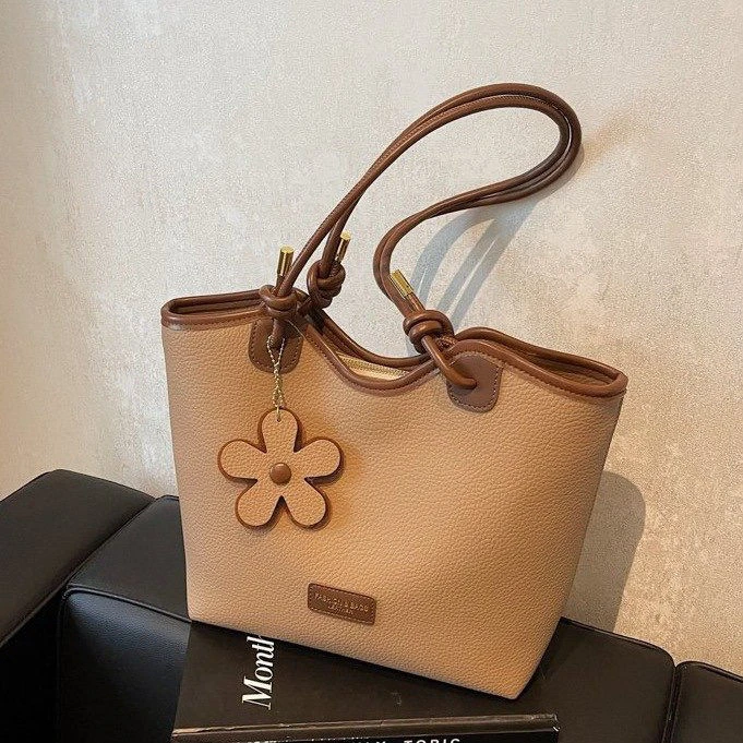 新款托特包女大容量单肩包简约休闲百搭通勤女包高级感大包包潮女