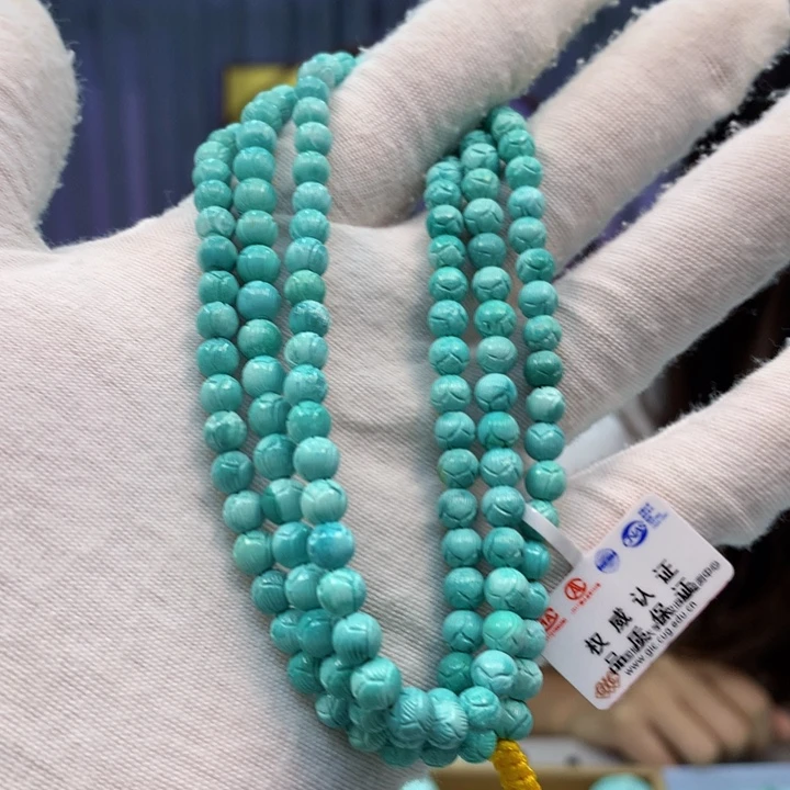 未镶嵌绿松石长链