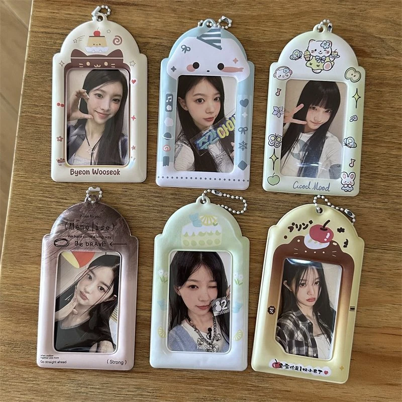 ins小猫kitty布丁3寸pvc卡套拍立得爱豆小卡校园卡追星收纳套挂件