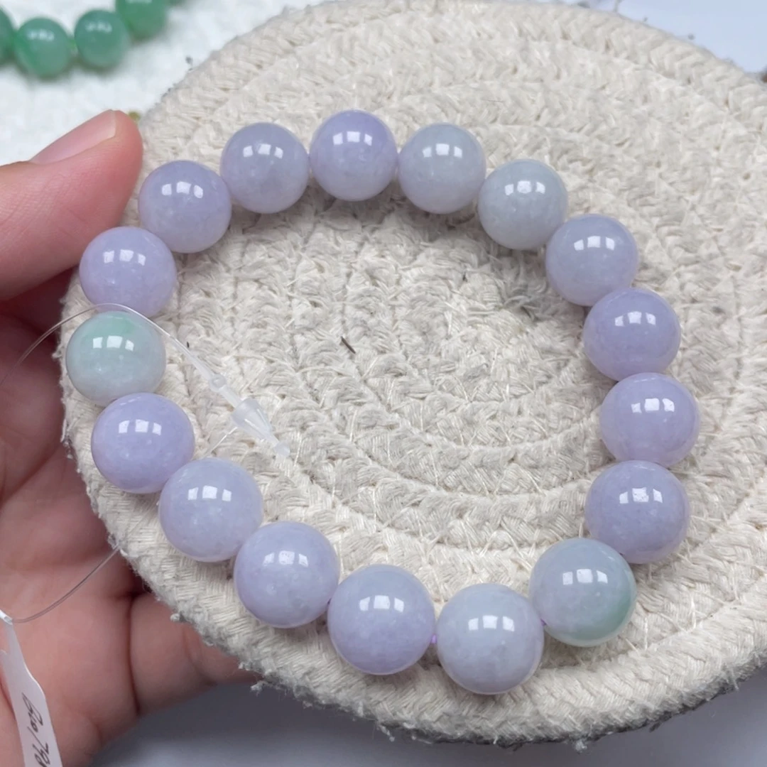 翡翠未镶嵌颈饰天然A货缅甸翡翠12mm