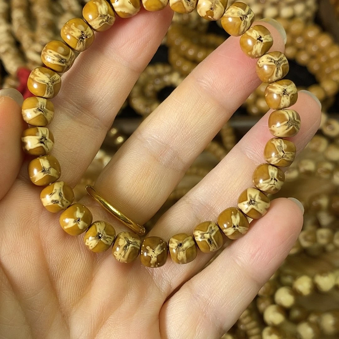 手串紫金鼠不退不换纯实心大奔花皮老型紫金鼠手串