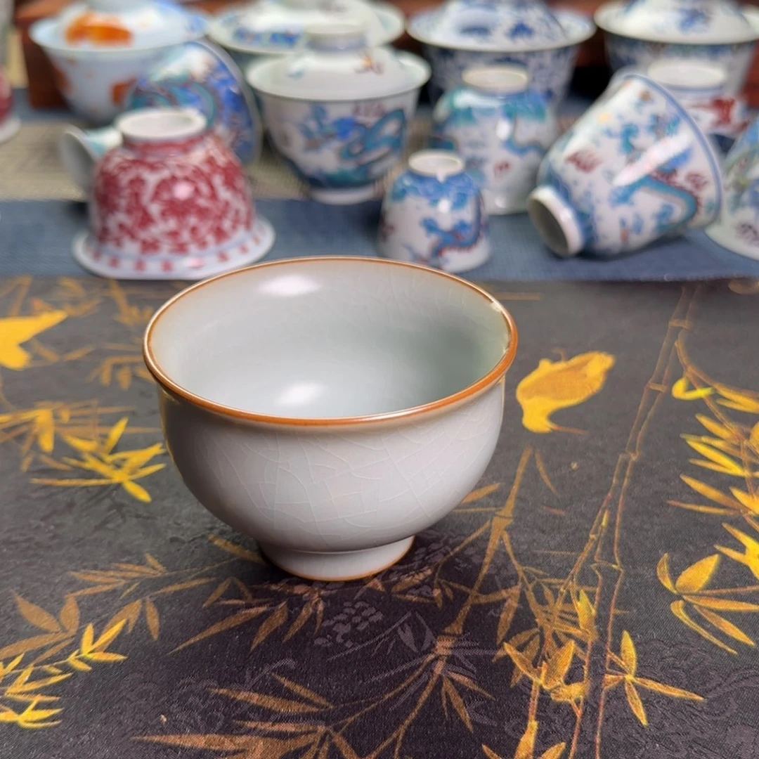 瓷片?*?汝窑开片主人杯一个款式随机发