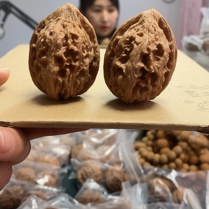 文玩核桃把件38大古石小众