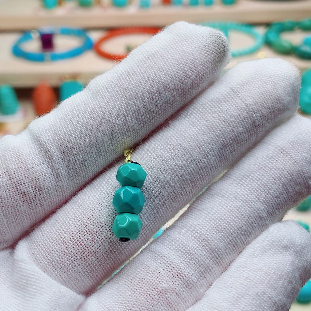 绿松石未镶嵌珠宝半成品9️⃣****