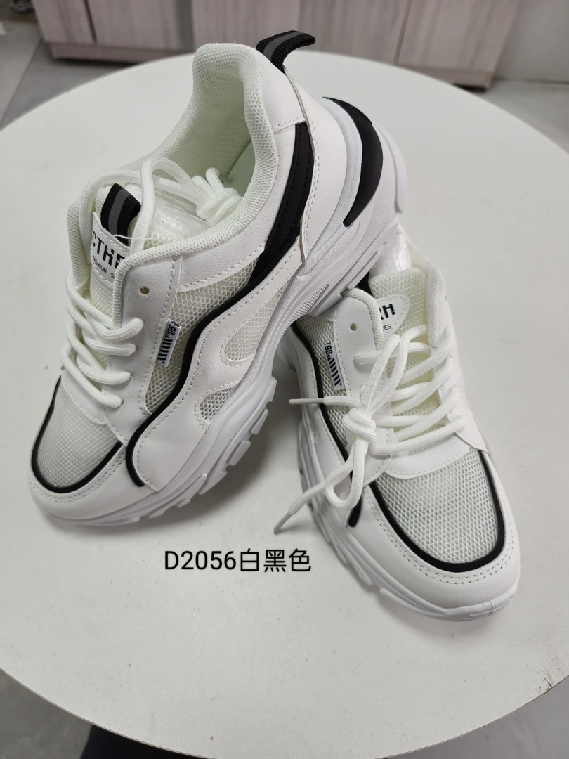 运动鞋休闲鞋步鞋黑色白黑夏季网面女鞋