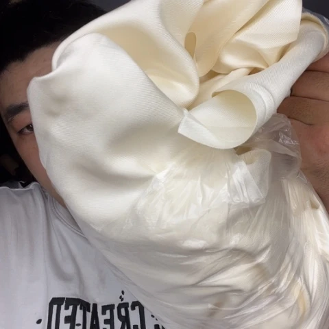 无纺布独***合四米白色真丝布料