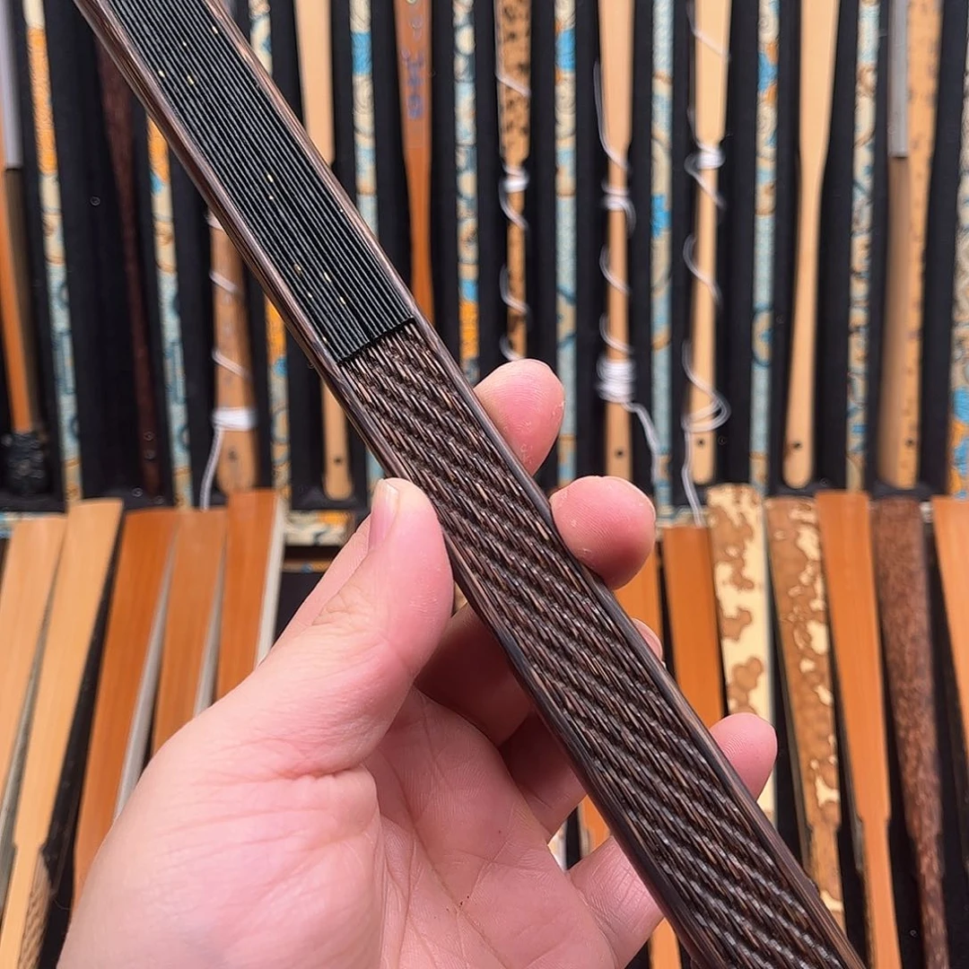 扇子全棕龙鳞小洒金