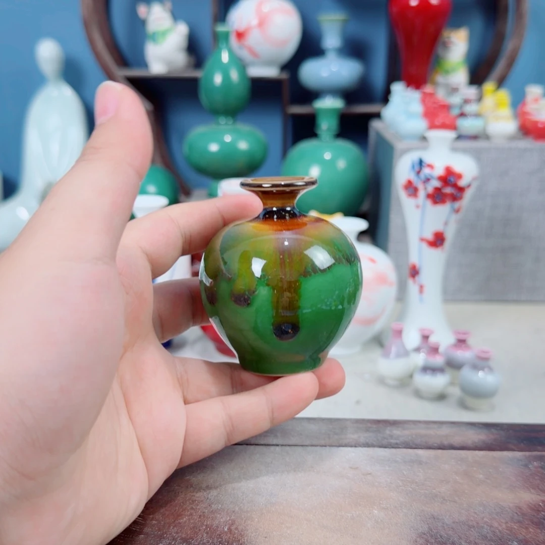 陶瓷手工小花器摆件