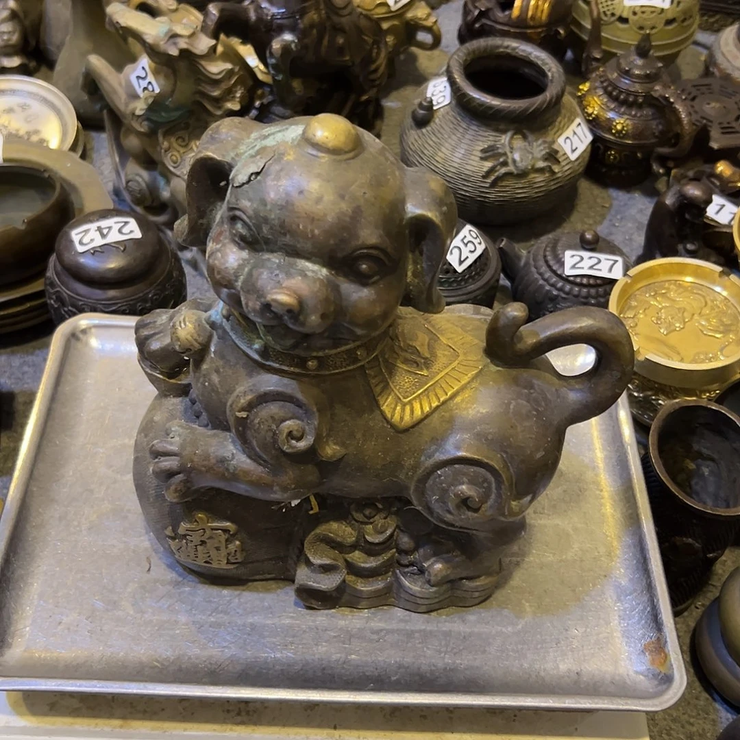 悟***空黄铜摆件，文房摆件