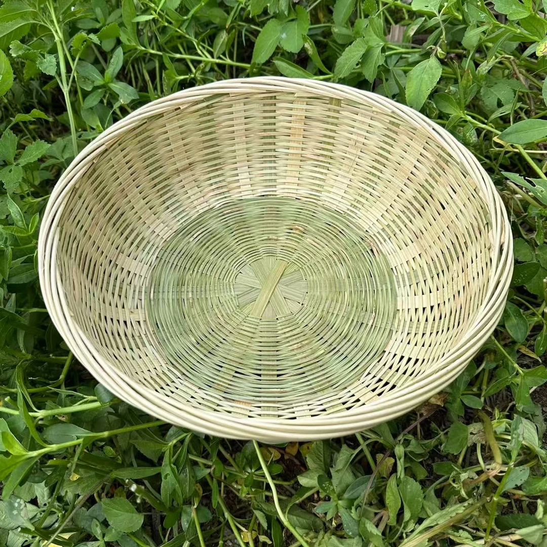 （27厘米直径）竹编青丝篮馒头筐收纳筐