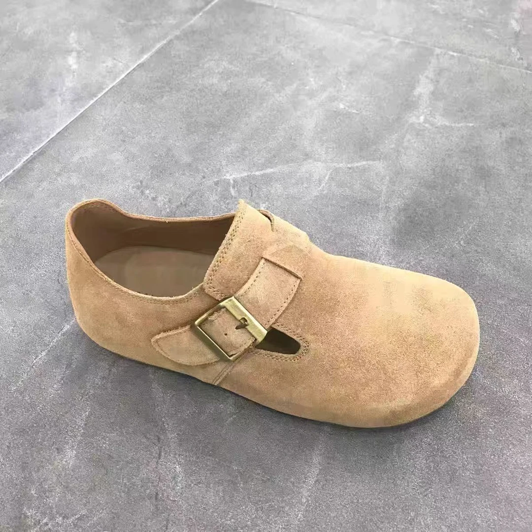 轩美诗2025春款软皮勃肯鞋513-7042