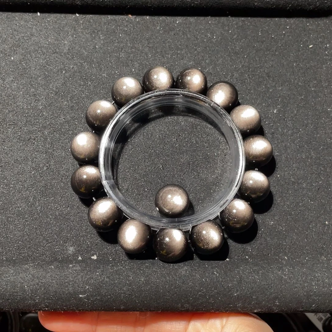 云***轻黑曜岩未镶嵌手链